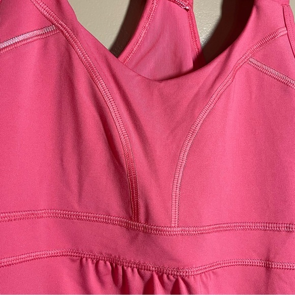 Athleta Horizon Tank Top Size Small Pink Built-In Bra Crisscross Back NWT - Picture 3 of 9